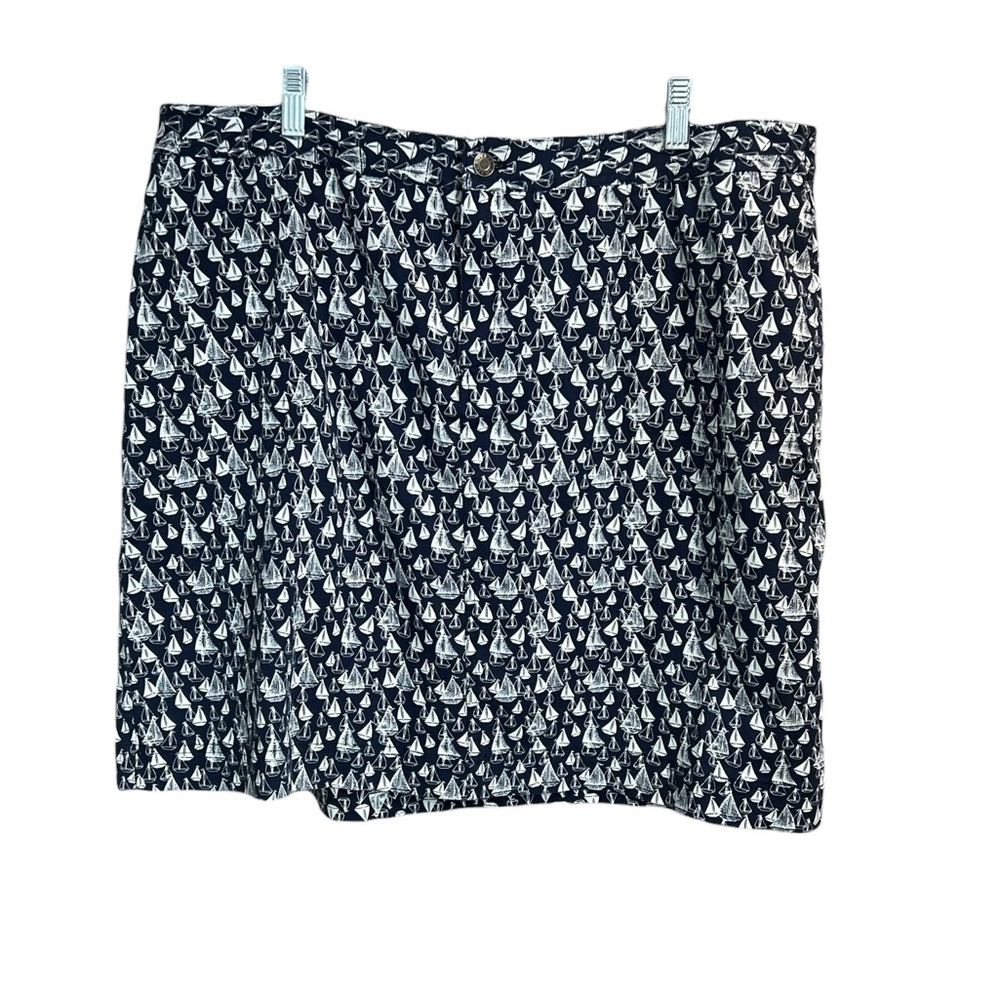 Nautical Sail Boat Print Skort